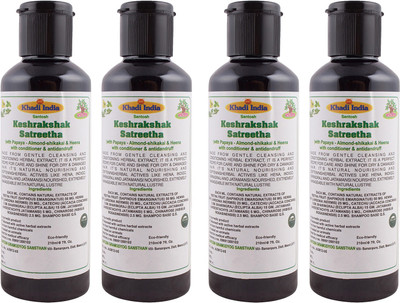 Khadi India Santosh (Pack Of 4)Keshrakshak Satreetha with Papaya-Almond-Shikakai Antidandruff Shampoo (210 ml Each)(210 ml)
Khadi India Santosh (Pack Of 4)Keshrakshak Satreetha with Papaya-Almond-Shikakai Antidandruff Shampoo (210 ml Each)(210 ml)