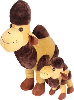 Tickles Big Soft Camel With Baby - 40 cm(Brown)
