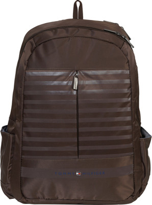 Tommy Hilfiger PROFESSIONAL SERIES 22 L Laptop Backpack(Brown), Drak brown