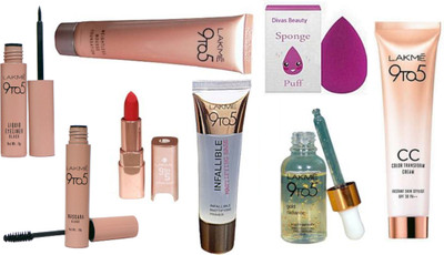 divas beauty Sponge Puff With LAkme 9to5 Mousse foundation With Gold Radiance Face Serum With Liquid Eyeliner With Mascara & Matte Finish lipstick CC Color transform Cream With Infallilible Mattifying Primer(Set of 8)
divas beauty Sponge Puff With LAkme 9to5 Mousse foundation With Gold Radiance Face Serum With Liquid Eyeliner With Mascara & Matte Finish lipstick CC Color transform Cream With Infallilible Mattifying Primer(Set of 8)