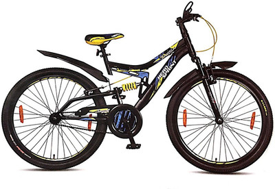 Hero Zapper Dual Supsension Bike For Teenagers Yellow 24 T Mountain/Hardtail Cycle(Single Speed, Multicolor)
Hero Zapper Dual Supsension Bike For Teenagers Yellow 24 T Mountain/Hardtail Cycle(Single Speed, Multicolor)