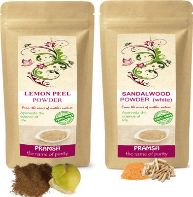 PRAMSH Premium Quality White Sandalwood 400gm & Lemon Peel 400gm Powder Combo(800 g)
PRAMSH Premium Quality White Sandalwood 400gm & Lemon Peel 400gm Powder Combo(800 g)