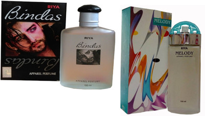 Riya Melody Blue Apparel Eau de Perfume with Bindas Black Perfume - 0.2 ml(For Men & Women)
Riya Melody Blue Apparel Eau de Perfume with Bindas Black Perfume - 0.2 ml(For Men & Women)