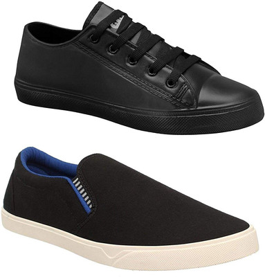 Chevit Combo Pack of 2 Casual & Sports Shoes (Loafers & Sneakers Shoes) Sneakers For Men(Black, Black & white
Chevit Combo Pack of 2 Casual & Sports Shoes (Loafers & Sneakers Shoes) Sneakers For Men(Black, Black & white