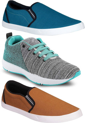 Pexlo Combo Pack of 3 Casual & Sports Shoes (Loafers Shoes) Running Shoes Slip On Sneakers For Men(Multicolor, Blue;grey & tan
Pexlo Combo Pack of 3 Casual & Sports Shoes (Loafers Shoes) Running Shoes Slip On Sneakers For Men(Multicolor, Blue;grey & tan