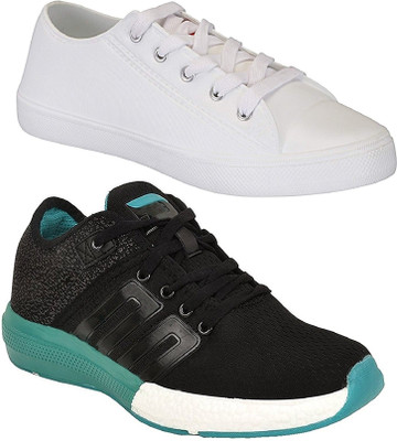 Pexlo Combo Pack of 2 Casual & Sports Shoes (Sneakers Shoes) Sneakers For Men(White, White & black
Pexlo Combo Pack of 2 Casual & Sports Shoes (Sneakers Shoes) Sneakers For Men(White, White & black