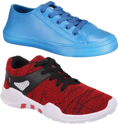 Pexlo Combo Pack of 2 Casual & Sports Shoes (Running Shoes) Sneakers For Men(Blue, Red
Pexlo Combo Pack of 2 Casual & Sports Shoes (Running Shoes) Sneakers For Men(Blue, Red