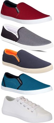Chevit Combo Pack of 5 Casual & Sports Shoes (Loafers Shoes) Slip On Sneakers For Men(Multicolor, Maroon;grey;blue & white
Chevit Combo Pack of 5 Casual & Sports Shoes (Loafers Shoes) Slip On Sneakers For Men(Multicolor, Maroon;grey;blue & white