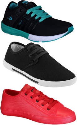 Pexlo Combo Pack of 3 Casual & Sports Shoes (Sneakers Shoes) Running Shoes Walking Shoes For Men(Multicolor, Black & red
Pexlo Combo Pack of 3 Casual & Sports Shoes (Sneakers Shoes) Running Shoes Walking Shoes For Men(Multicolor, Black & red