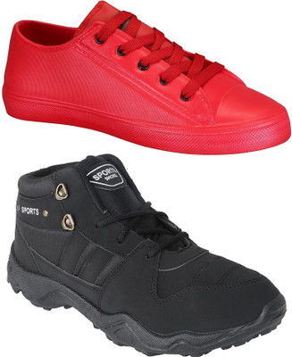 Pexlo Combo Pack of 2 Casual & Sports Shoes (Sneakers Shoes) Sneakers For Men(Red, Black, Black & red
Pexlo Combo Pack of 2 Casual & Sports Shoes (Sneakers Shoes) Sneakers For Men(Red, Black, Black & red