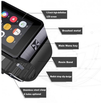 Celebrino DZ09 Bluetooth Smart Watch Pedometer Fitness Tracker Camera Sport Gym Running Activity Tracker Sedentary Reminder Calendar Remote Sleep Monitor for Samsung HUAWEI Android iPhone (DZ09-Silver) Silver Smartwatch(Silver, Black Strap Free Size), Bla
Celebrino DZ09 Bluetooth Smart Watch Pedometer Fitness Tracker Camera Sport Gym Running Activity Tracker Sedentary Reminder Calendar Remote Sleep Monitor for Samsung HUAWEI Android iPhone (DZ09-Silver) Silver Smartwatch(Silver, Black Strap Free Size), Bla