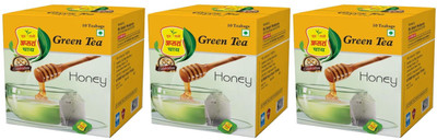 Apsara tea HONEY GREEN TEA 30 TEA BAGS Honey Green Tea Bags(30 Bags, Box)
