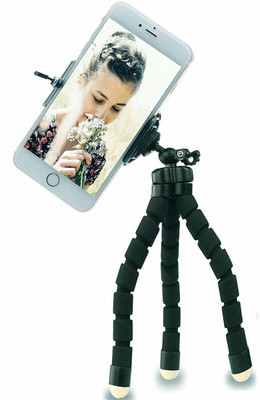 BUY GENUINE Sponge Flexible Mini Tripod Camera Travel Tripod with 360 Rotatable mobile holder Phone Holder Selfie stick Gorillapod Universal Tripods For all Smartphones and Video Cameras, DSLR Tripod(Multicolor, Supports Up to 1000 g)
BUY GENUINE Sponge Flexible Mini Tripod Camera Travel Tripod with 360 Rotatable mobile holder Phone Holder Selfie stick Gorillapod Universal Tripods For all Smartphones and Video Cameras, DSLR Tripod(Multicolor, Supports Up to 1000 g)