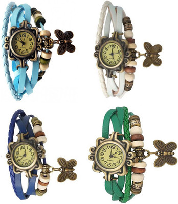 Mettle Combo Latest Fancy Leather Hand Knit Vintage Watches Dress Bracelet Women Girls Ladies Clover Pendant Retro ( Pack Of 4 )MT-94 Watch - For Women
Mettle Combo Latest Fancy Leather Hand Knit Vintage Watches Dress Bracelet Women Girls Ladies Clover Pendant Retro ( Pack Of 4 )MT-94 Watch - For Women