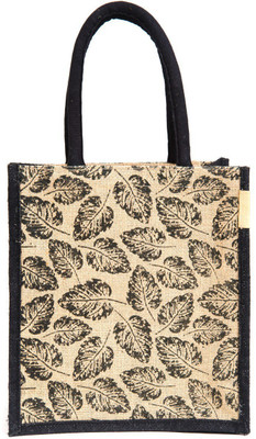 H&B LNH-LEAF-BLK Waterproof Lunch Bag(Black, 11 inch)