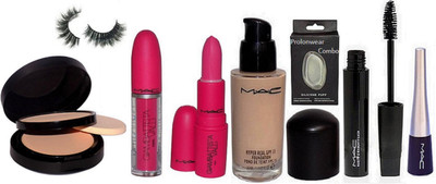 Pro longwear combo Silicon Puff&Mac Stunning Fabulous Combo Full Makeup For Girls(Set of 8)
Pro longwear combo Silicon Puff&Mac Stunning Fabulous Combo Full Makeup For Girls(Set of 8)