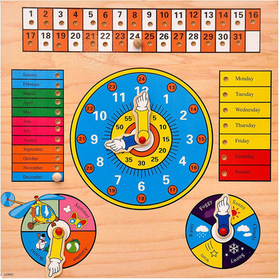 Toyshine Complete Time and Seasons Wooden Puzzle Toy, Educational and Learning Toy(Multicolor)
Toyshine Complete Time and Seasons Wooden Puzzle Toy, Educational and Learning Toy(Multicolor)