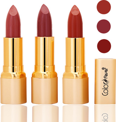 Color Fever lipstick with Vitamin E, Enriched soft and smooth 9 to 5 matte(mauve, mauve, dry orange, 12 g)
Color Fever lipstick with Vitamin E, Enriched soft and smooth 9 to 5 matte(mauve, mauve, dry orange, 12 g)