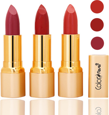 Color Fever lipstick with Vitamin E, Enriched soft and smooth matte(mauve, red, orange, 12 g)
Color Fever lipstick with Vitamin E, Enriched soft and smooth matte(mauve, red, orange, 12 g)