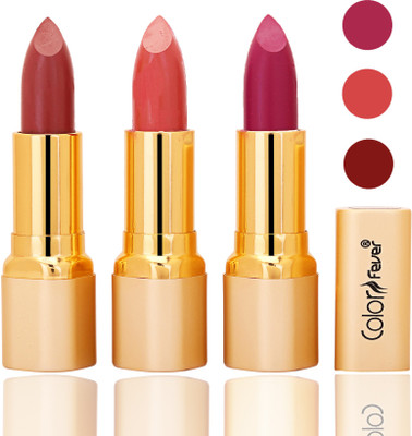 Color Fever lipstick with Vitamin E, Enriched soft and smooth 9 to 5 matte(mauve, peach, purple, 12 g)
Color Fever lipstick with Vitamin E, Enriched soft and smooth 9 to 5 matte(mauve, peach, purple, 12 g)