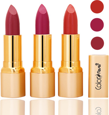 Color Fever lipstick with Vitamin E, Enriched soft and smooth matte(mauve, purple, orange, 12 g)
Color Fever lipstick with Vitamin E, Enriched soft and smooth matte(mauve, purple, orange, 12 g)