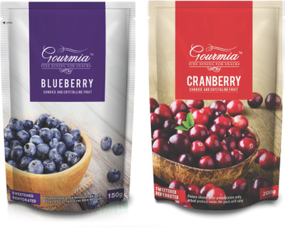 Gourmia Combo of Dried Blueberry 150g + Cranberry 200g Assorted Fruit(350 g, Pouch)
Gourmia Combo of Dried Blueberry 150g + Cranberry 200g Assorted Fruit(350 g, Pouch)