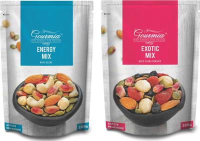 Gourmia Combo of Energy Mix + Exotic Mix (Each 200g)(400 g, Pouch)