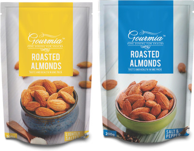 Gourmia Combo of Roasted Almonds Salt and Pepper +Lightly Salted (Each 200g) Almonds(400 g, Pouch)
Gourmia Combo of Roasted Almonds Salt and Pepper +Lightly Salted (Each 200g) Almonds(400 g, Pouch)