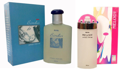 Riya Melody pink Apparel Eau de Perfume with Bindas Blue Perfume - 200 ml(For Men & Women)
Riya Melody pink Apparel Eau de Perfume with Bindas Blue Perfume - 200 ml(For Men & Women)