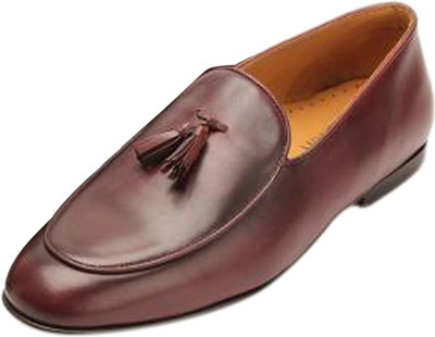 Drish Slipper shoes with Tassel Casuals For Men(Burgundy, Bordo