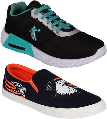 Pexlo Combo Pack of 2 Casual & Sports Shoes (Loafers Shoes) Running Shoes For Men(Multicolor, Blue & black
Pexlo Combo Pack of 2 Casual & Sports Shoes (Loafers Shoes) Running Shoes For Men(Multicolor, Blue & black