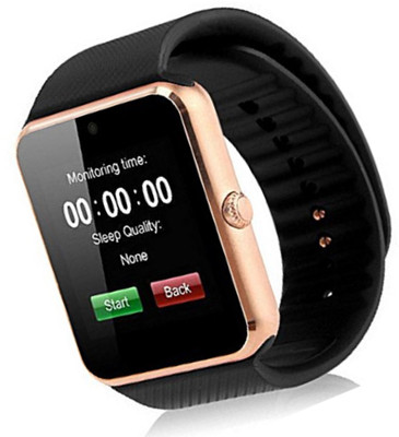 SEGGO Bluetooth GT08 Brown Wrist watch Compatible For New Handset Brown Smartwatch(Black Strap Medium)