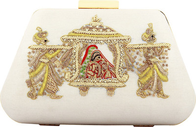 Puneet Gupta Party White Clutch