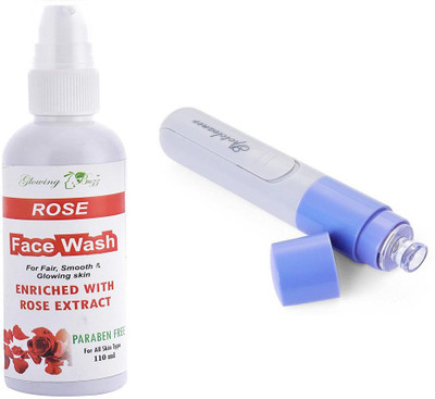 Glowing Buzz Combo of rose facewash 110ml and Electric Handheld Facial Skin Cleansing Blackhead Remover Acne Suction Tool(Set of 2)
Glowing Buzz Combo of rose facewash 110ml and Electric Handheld Facial Skin Cleansing Blackhead Remover Acne Suction Tool(Set of 2)