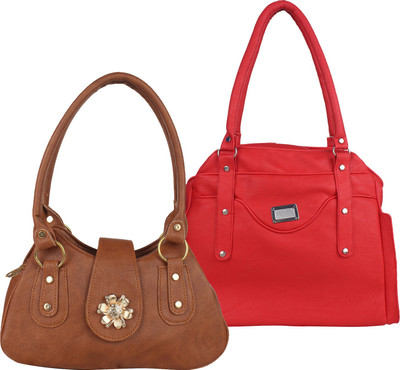 Element Cart Shoulder Bag(Brown, Red)