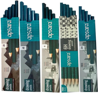 Apsara H DRAWING PENCILS+3H DRAWING PENCILS+6H DRAWING PENCILS+2B DRAWING PENCILS+4B DRAWING PENCILS Pencil(Multicolor)
Apsara H DRAWING PENCILS+3H DRAWING PENCILS+6H DRAWING PENCILS+2B DRAWING PENCILS+4B DRAWING PENCILS Pencil(Multicolor)