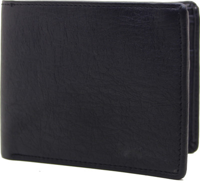 MS Men Casual Black Artificial Leather Wallet(4 Card Slots)
