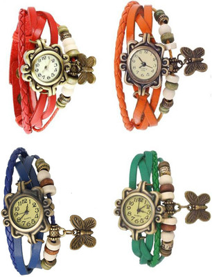 Mettle Combo Latest Fancy Leather Hand Knit Vintage Watches Dress Bracelet Women Girls Ladies Clover Pendant Retro ( Pack Of 4 )MT-169 Watch - For Women
Mettle Combo Latest Fancy Leather Hand Knit Vintage Watches Dress Bracelet Women Girls Ladies Clover Pendant Retro ( Pack Of 4 )MT-169 Watch - For Women