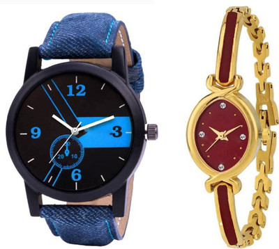 Miss Perfect Sett Of Two Leather And Metal Strap Couple Combo 096 Watch - For Men & Women Watch - For Couple
Miss Perfect Sett Of Two Leather And Metal Strap Couple Combo 096 Watch - For Men & Women Watch - For Couple