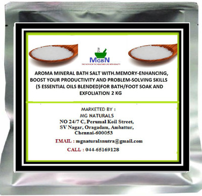 MGBN AROMA MINERAL BATH SALT WITH MEMORY-ENHANCING, BOOST YOUR PRODUCTIVITY AND PROBLEM-SOLVING SKILLS(5 ESSENTIAL OILS BLENDED)FOR BATH/FOOT SOAK AND EXFOLIATION 2 KG(2000 g)
MGBN AROMA MINERAL BATH SALT WITH MEMORY-ENHANCING, BOOST YOUR PRODUCTIVITY AND PROBLEM-SOLVING SKILLS(5 ESSENTIAL OILS BLENDED)FOR BATH/FOOT SOAK AND EXFOLIATION 2 KG(2000 g)