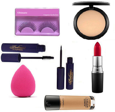 Ultimate Eyelashes, Sponge Puff, Match master Liquid Foundation With Padma Liquid Eyeliner & Mascara Black & Matte Finish Long Lasting Lipsticks, Compact(Set of 7)
Ultimate Eyelashes, Sponge Puff, Match master Liquid Foundation With Padma Liquid Eyeliner & Mascara Black & Matte Finish Long Lasting Lipsticks, Compact(Set of 7)