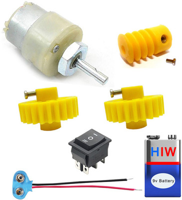 Kit4Curious Geared DC Motor + Worm-Spur Gear set with DPDT Switch complete set Educational Electronic Hobby Kit
Kit4Curious Geared DC Motor + Worm-Spur Gear set with DPDT Switch complete set Educational Electronic Hobby Kit