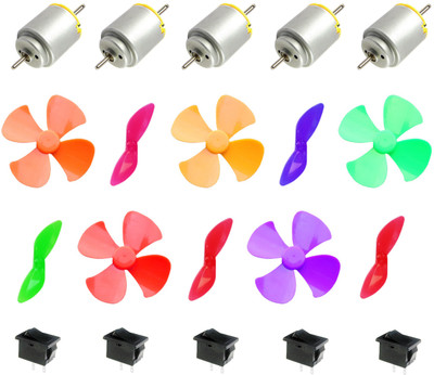 Kit4curious 3-9v Double shaft hobby round motor(5) with 10 propeller and 5 switch Educational Electronic Hobby Kit
Kit4curious 3-9v Double shaft hobby round motor(5) with 10 propeller and 5 switch Educational Electronic Hobby Kit