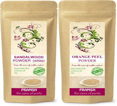 PRAMSH Premium Quality White Sandalwood 100gm & Orange Peel 400gm Powder Combo(500 g)
PRAMSH Premium Quality White Sandalwood 100gm & Orange Peel 400gm Powder Combo(500 g)
