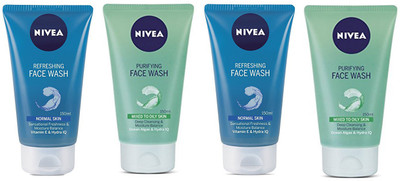 Nivea 2 Refreshing & 2 Purifying Face Wash(600 ml)