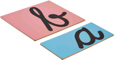 Eduedge sand paper cursive letters(Blue)