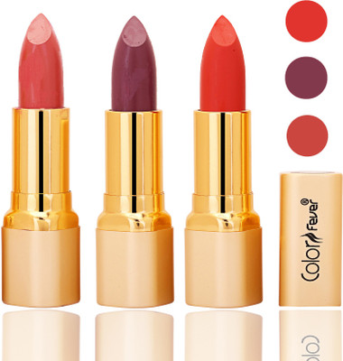 Color Fever lipstick with Vitamin E, Enriched soft and smooth 9 to 5 matte(peach, plum, orange, 12 g)
Color Fever lipstick with Vitamin E, Enriched soft and smooth 9 to 5 matte(peach, plum, orange, 12 g)