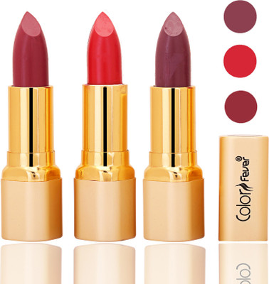 Color Fever lipstick with Vitamin E, Enriched soft and smooth 9 to 5 matte(mauve, red, plum, 12 g)
Color Fever lipstick with Vitamin E, Enriched soft and smooth 9 to 5 matte(mauve, red, plum, 12 g)