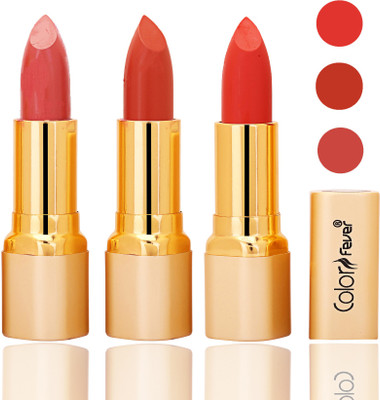Color Fever lipstick with Vitamin E, Enriched soft and smooth 9 to 5 matte(peach, brick orange, orange, 12 g)
Color Fever lipstick with Vitamin E, Enriched soft and smooth 9 to 5 matte(peach, brick orange, orange, 12 g)