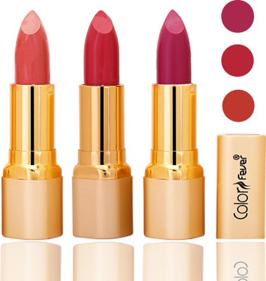Color Fever lipstick with Vitamin E, Enriched soft and smooth 9 to 5 matte(peach, neon, purple, 12 g)
Color Fever lipstick with Vitamin E, Enriched soft and smooth 9 to 5 matte(peach, neon, purple, 12 g)
